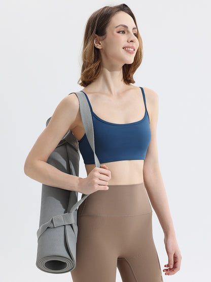 Women's Cross-Back Yoga Bra – Quick-Dry Sports Bra with Built-In Support