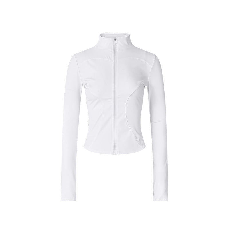 Women's Slim-Fit Long-Sleeve Training Top – Lightweight Running & Yoga Layer