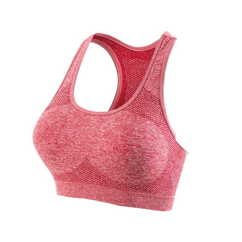 Women's High-Support Sports Bra – Shockproof Quick-Dry Gym Vest
